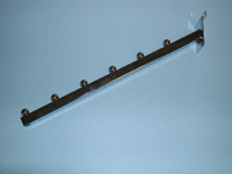Waterfall Square Tube 6 Ball For Slatwall