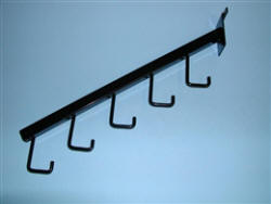 Waterfall Square Tube 5 Hook For Slatwall
