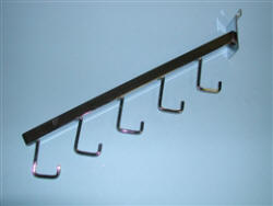 Waterfall Square Tube 5 Hook For Slatwall