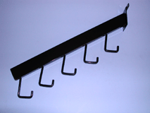 Waterfall Rectangular Tube 5 Hook For Slatwall
