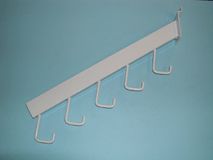 Waterfall Rectangular Tube 5 Hook For Slatwall