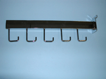 Faceout Rectangular Tube 5 Hook For Slatwall