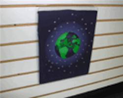 Slatwall Acrylic T-shirt display 11.5" X 14.5" with White Acrylic Insert