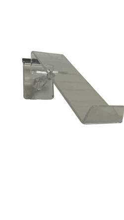 Swivel Shoe Display with Toe Rest for Slatwall