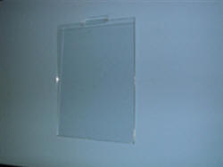 Slatwall Plexi Card Holder 11" X 7"